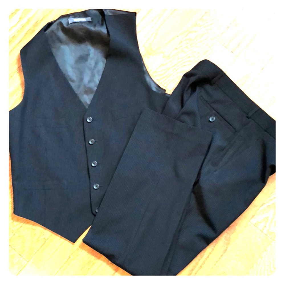 Kenneth Cole Reaction Pin stripe vest and pants